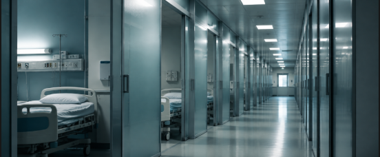 Leito de UTI equipado em hospital brasileiro